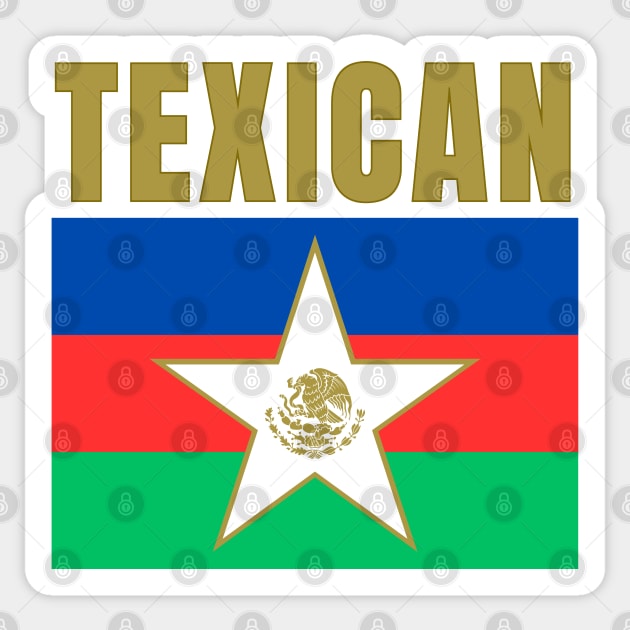 Texican Flag Sticker by TEXICAN